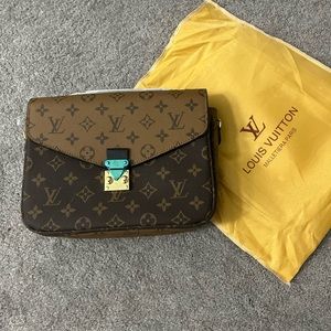 Brown leather crossbody